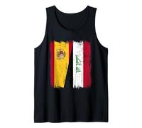España Irak Media Bandera Española Irak Jersey Camiseta sin Mangas