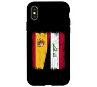 España Irak Media Bandera Española Irak Jersey Carcasa para iPhone X/XS