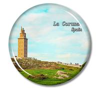 España La Coruna Imán Imán para nevera Refrigerador Pegatinas Viajes Recuerdo Metal Abrebotellas Imán Decorativo