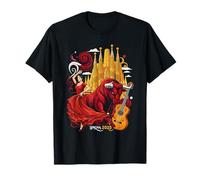 España Mujeres Flamenco Toro Español España Niñas Camiseta