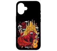 España Mujeres Flamenco Toro Español España Niñas Carcasa para iPhone 16
