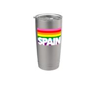España Orgullo gay amor queer Barcelona Madrid familia ESPAÑOLA Vaso térmico de acero inoxidable de doble pared