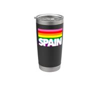 España Orgullo gay amor queer Barcelona Madrid familia ESPAÑOLA Vaso térmico de acero inoxidable de doble pared