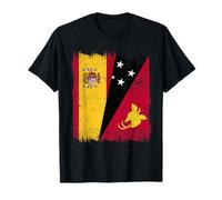 España Papúa Nueva Guinea Media Bandera Español PNG Patrimonio Camiseta