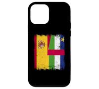España República Centroafricana Media Bandera Española Car Roots Carcasa para iPhone 12 Mini