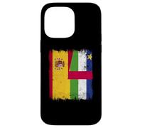 España República Centroafricana Media Bandera Española Car Roots Carcasa para iPhone 14 Pro MAX