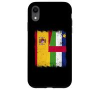 España República Centroafricana Media Bandera Española Car Roots Carcasa para iPhone XR