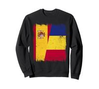 España Rumania Media Bandera Patrimonio Rumano Español Sudadera