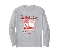 España Sevilla Sevilla Espana Andalucía Vintage Gráfico Manga Larga