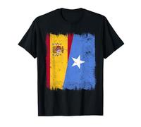 España Somalia Media Bandera Española Orgullo Somalí Camiseta