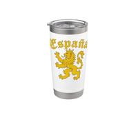 Espana Spain Lion Symbol Spanish Spaniard Pride Vaso térmico de acero inoxidable de doble pared