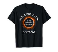 Espana Spain Solar Eclipse Totality August 12, 2026 Camiseta