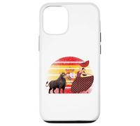 España | Tauro niña Baila Corrida de toros Flamenco | Bandera española Carcasa para iPhone 12/12 Pro