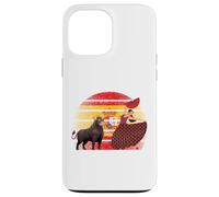 España | Tauro niña Baila Corrida de toros Flamenco | Bandera española Carcasa para iPhone 13 Pro MAX