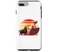España | Tauro niña Baila Corrida de toros Flamenco | Bandera española Carcasa para iPhone 7 Plus/8 Plus