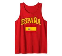 España Texto Bandera Española Camiseta sin Mangas
