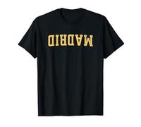 España Upside Down Ciudad Nombre Madrid Camiseta