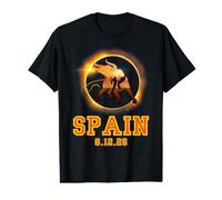España Valencia Spana Totalidad Eclipse Solar Agosto 12 2026 Camiseta gráfica económica