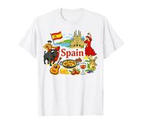 España Viajes Iconos Cultura Monumentos Arte Diseño Camiseta