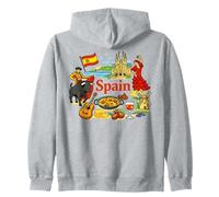 España Viajes Iconos Cultura Monumentos Arte Diseño Sudadera con Capucha