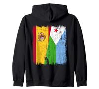 España Yibuti Media Bandera Española Djibouti Orgullo Jersey Sudadera con Capucha