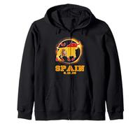 España Zaragoza España Totalidad Eclipse Solar Agosto 12 2026 Sudadera con Capucha