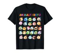 Español ABC Animales Identificación A-Z de Animales Alfabeto Camiseta