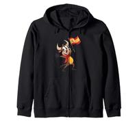 Español Barcelona España Toro con Bandera Niños Viaje Souvenir Sudadera con Capucha