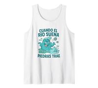 Español Divertido Proverbio Río Sonido Piedras Humor Camiseta sin Mangas