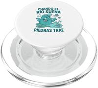 Español Divertido Proverbio Río Sonido Piedras Humor PopSockets PopGrip para MagSafe