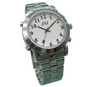 Español Hablando Reloj de cuarzo con alarma para ciegos Personas o personas reloj parlante