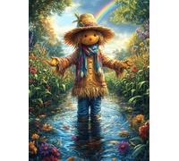 Espantapájaros Bosque Rompecabezas 500 Piezas Cartón para Parejas Animales y Plantas Actividad Tiempo Libre Terapia Relajación Decoración Salón Regalo Sorpresa 500 PCS