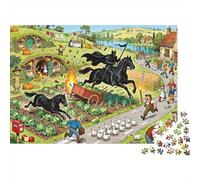 Espantapájaros Chase Puzzle De Madera Impermeable DIY Puzzles De 1000 Piezas para Adultos Desafiante Y Estimulante Rompecabezas para Juegos Desafiantes