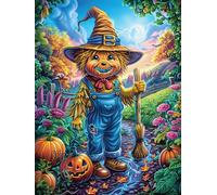 Espantapájaros de Halloween Rompecabezas 300 Piezas Cartón Grueso Para Parejas Animales fantásticos de animales salvajes Desarrollo Habilidades Pieza Decorativa Casa Pack Completo Regalo Cumpleaños 30
