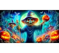 espantapájaros Puzzle Imposible,desafío para Adultos Entretenimiento Creativo 1000 Piezas Obra de Arte de Juego de para Adultos, Regalos a Partir de 14 Años 38x26cm/1000pcs