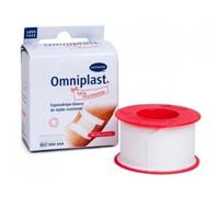 ESPARADRAPO OMNIPLAST 10x10CM TELA BLANCO 5UD HARTMANN