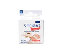 Esparadrapo Omniplast Rosa 5 m x 5 cm - Adhesivo Sintético Hipoalergénico de Gran Resistencia Repelente al Agua