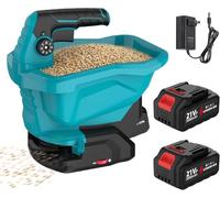 Esparcidor de abono con batería Makita de 18 V, universal, 3,3 L, regulación de velocidad de 6 niveles, regulación de la dispersión de 8 niveles, para fertilizantes, semillas, sal, sin batería (2