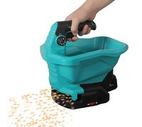 Esparcidor de abono con batería Makita de 18 V, universal, 3,3 L, regulación de velocidad de 6 niveles, 8 niveles de regulación de la dispersión, con batería para fertilizante, semillas, tierra o sal