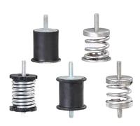 Esparcidor de fertilizante agrícola, soporte columna que absorbe los golpes, base resorte goma o acero inoxidable con tornillos, 2 uds(Type-C)