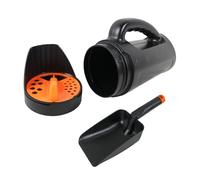 Esparcidor de fertilizantes de mano: herramienta portátil para jardín y césped, agitador de mano para una distribución uniforme de fertilizantes, semillas, sal, hielo derretido en patios traseros, gra