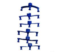 Esparcidor de ramas de árbol frutal, 6 clips ajustables para plantas para pera, níspero, cítricos, herramienta de jardinería, color azul