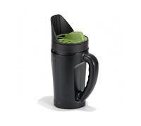 Esparcidor Manual Relaxdays, para 2,5 l de Material, cantidad de esparcido Ajustable en 3 Niveles, Negro/Verde.