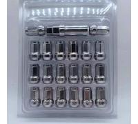 Espárrago De Rueda 20 Piezas Tuerca Rueda D32mm M12x1.25 12x1,5 Tuercas Sintonizador Bellota Extremo Cerrado Asiento Cónico 1,38" Para Alto 60 Grados(Silver,M12x1.5)