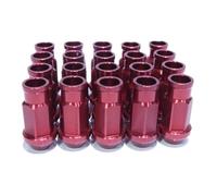 Espárrago De Rueda Compatible Con Nissan M12X1.25MM M12X1.5MM 50MM Tuercas De Rueda De Aluminio Tornillo 20 Piezas(Red,M12x1.25)