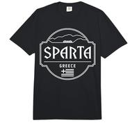 Esparta Grecia Ciudad Viaje Montaña Emblema Comfort Colors Adult Heavyweight T-Shirt