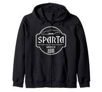 Esparta Grecia Ciudad Viaje Montaña Emblema Sudadera con Capucha