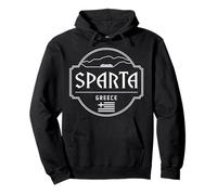 Esparta Grecia Ciudad Viaje Montaña Emblema Sudadera con Capucha