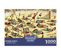 Espartaco Gladiador Puzzle De Madera Impermeable Puzzles De 1000 Piezas para Adultos Colorido Rompecabezas Juegos Desafiantes