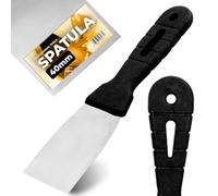 Espátula 40 mm Cuchillo de Pintor Llana de Superficie Rascador de Fachada Espátula Pintura Pladur Masilla de Albañil Herramienta de Yesero para Paredes